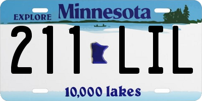 MN license plate 211LIL