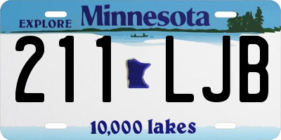 MN license plate 211LJB