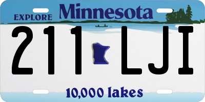 MN license plate 211LJI