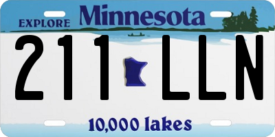 MN license plate 211LLN