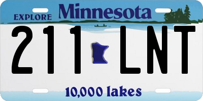 MN license plate 211LNT