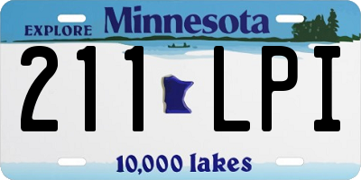 MN license plate 211LPI