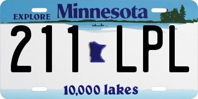 MN license plate 211LPL