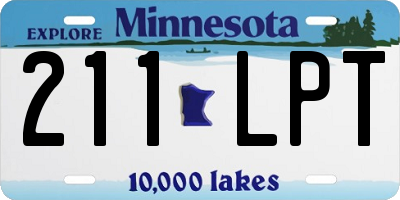 MN license plate 211LPT