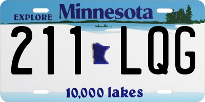 MN license plate 211LQG