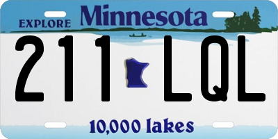 MN license plate 211LQL
