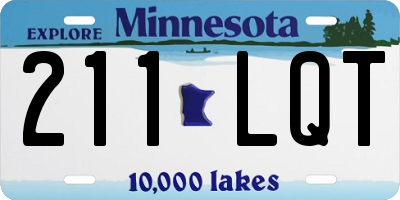 MN license plate 211LQT