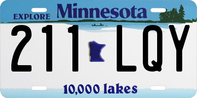MN license plate 211LQY