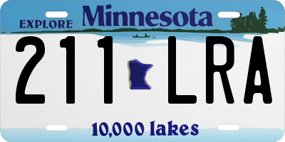 MN license plate 211LRA