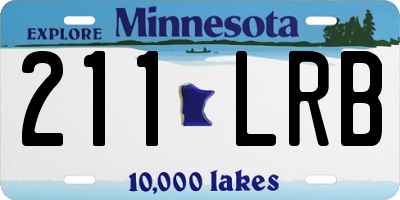 MN license plate 211LRB