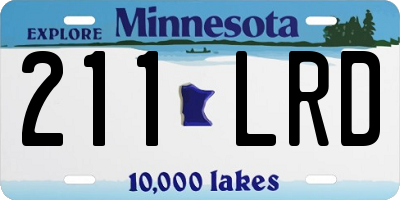 MN license plate 211LRD