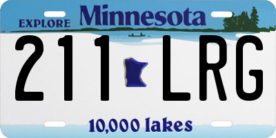 MN license plate 211LRG