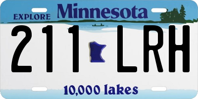 MN license plate 211LRH
