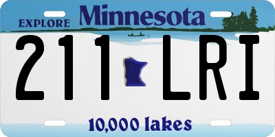 MN license plate 211LRI