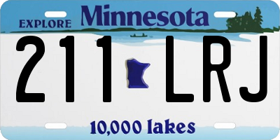 MN license plate 211LRJ