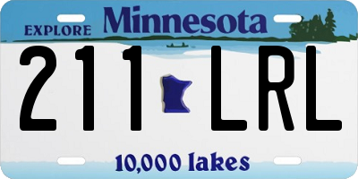 MN license plate 211LRL
