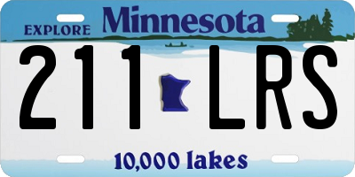 MN license plate 211LRS
