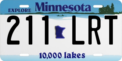 MN license plate 211LRT