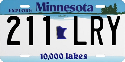 MN license plate 211LRY