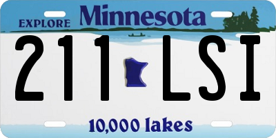 MN license plate 211LSI
