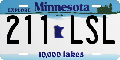 MN license plate 211LSL