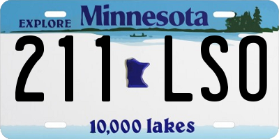MN license plate 211LSO