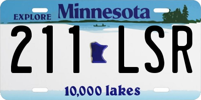 MN license plate 211LSR