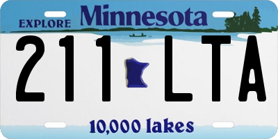 MN license plate 211LTA