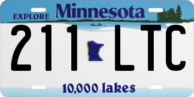 MN license plate 211LTC