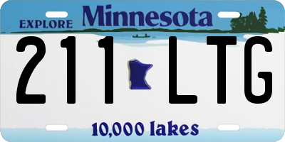 MN license plate 211LTG