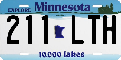 MN license plate 211LTH