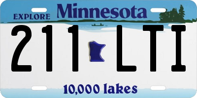 MN license plate 211LTI