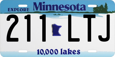 MN license plate 211LTJ