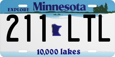 MN license plate 211LTL