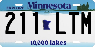 MN license plate 211LTM