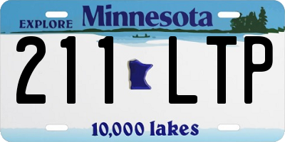 MN license plate 211LTP