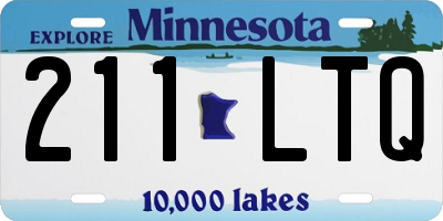 MN license plate 211LTQ