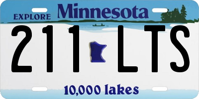 MN license plate 211LTS