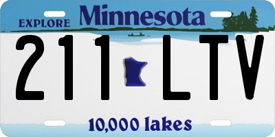 MN license plate 211LTV