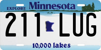 MN license plate 211LUG