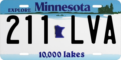 MN license plate 211LVA