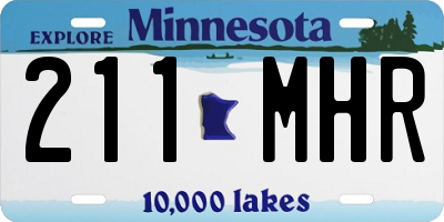 MN license plate 211MHR
