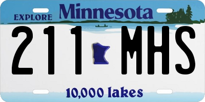 MN license plate 211MHS