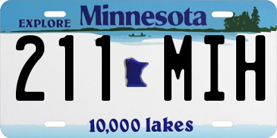 MN license plate 211MIH