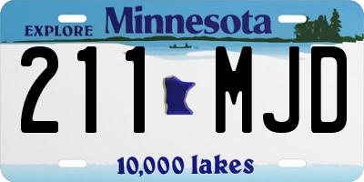 MN license plate 211MJD