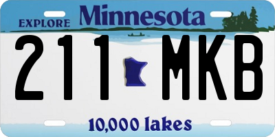 MN license plate 211MKB