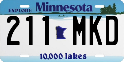 MN license plate 211MKD