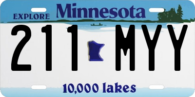 MN license plate 211MYY
