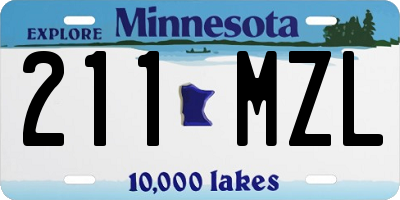 MN license plate 211MZL