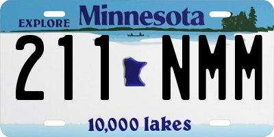 MN license plate 211NMM